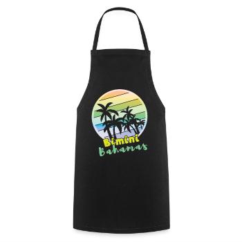 Vintage Beach Bahamas 2022 Tropical Hello Summer - Kochschürze - Schwarz - Vorne - AI Model Male 185 dark (185cm)