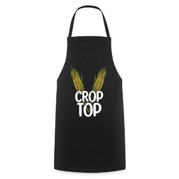 Beach 2022 Tropical Funny Crop Corn Summer - Kochschürze - Schwarz - Vorne - AI Model Male 185 dark (185cm)