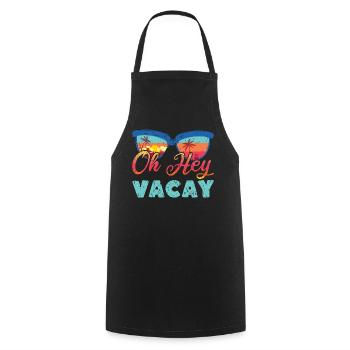 Sunglasses Hey Vacation 2022 Tropical Hello Summer - Kochschürze - Schwarz - Vorne - AI Model Male 185 dark (185cm)