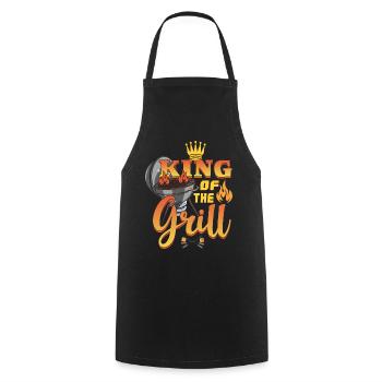 Grill Barbecue Steak Backyard Summer 2022 - Kochschürze - Schwarz - Vorne - AI Model Male 185 dark (185cm)