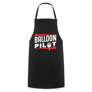 Balloon Pilot Flight Balloonist Hot Air Balloon - Cooking Apron - black - Front - AI Model Male 185 dark (185cm)