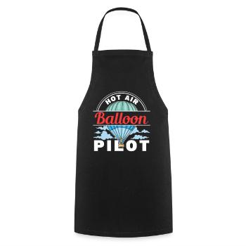 Hot Air Balloon Pilot Balloonist Balloon Flight - Cooking Apron - black - Front - AI Model Male 185 dark (185cm)