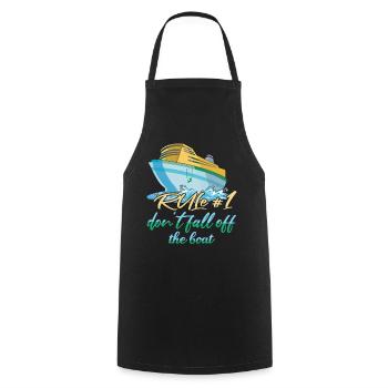 Don't Fall Boat Kayak Pontoon Boating Summer - Kochschürze - Schwarz - Vorne - AI Model Male 185 dark (185cm)