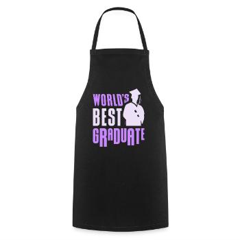 World's Best Graduate Graduation Party Graduates - Cooking Apron - black - Front - AI Model Male 185 dark (185cm)