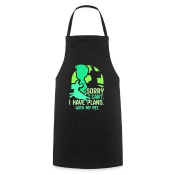 J’ai des projets avec mon animal de compagnie Désolé Hobby - Tablier de cuisine - noir - Devant - AI Model Male 185 dark (185cm)