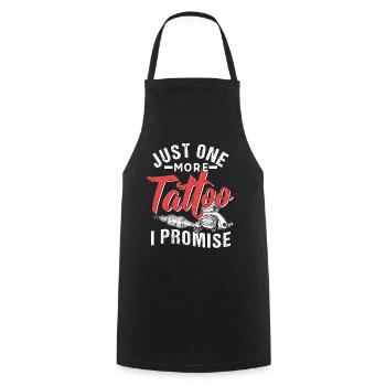 Seul un tatoueur promis artiste - Tablier de cuisine - noir - Devant - AI Model Male 185 dark (185cm)