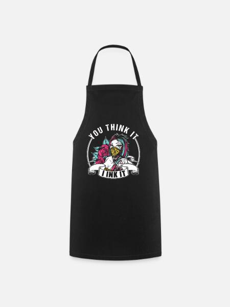 Tatoueur Tatouage Tatouage Studio Tatouage - Tablier de cuisine - noir