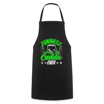 The Funniest Caddie Ever Golf Golfing - Cooking Apron - black - Front - AI Model Male 185 dark (185cm)