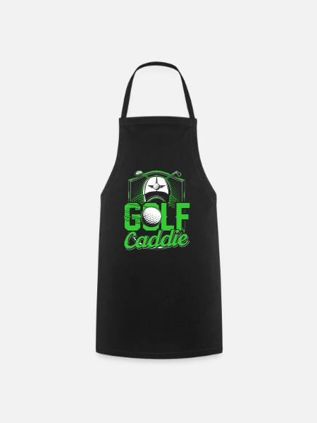 Golf Caddie Beruf Golfen Golfer - Kochschürze - Schwarz