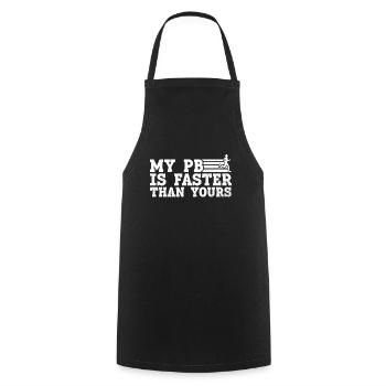 Marathon Runner Marathon Training Jogging Running - Cooking Apron - black - Front - AI Model Male 185 dark (185cm)