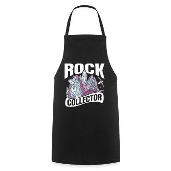 Stone Collector Geologist Geology Student Geology - Cooking Apron - black - Front - AI Model Male 185 dark (185cm)