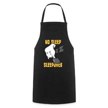 Pas de sommeil Nuit Party Nuitée Douce - Tablier de cuisine - noir - Devant - AI Model Male 185 dark (185cm)