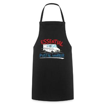 Indispensable facteur facteur - Tablier de cuisine - noir - Devant - AI Model Male 185 dark (185cm)