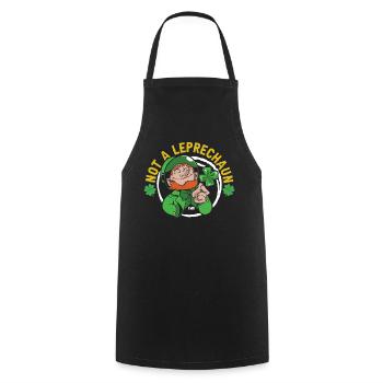 Pas de leprechaun Irlandais St Patrick Leprechaun Irlandais - Tablier de cuisine - noir - Devant - AI Model Male 185 dark (185cm)