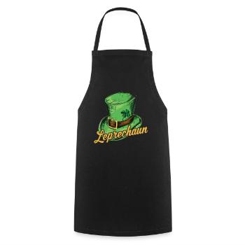 Leprechaun Goblin Irish St Patrick's Day Irish - Cooking Apron - black - Front - AI Model Male 185 dark (185cm)