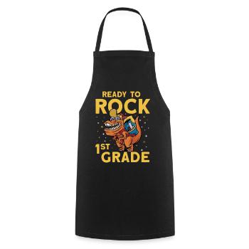 Ready To Rock 1st Grade - Cooking Apron - black - Front - AI Model Male 185 dark (185cm)