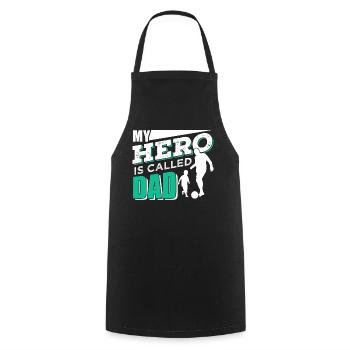 My Hero Is Called Papa Father Day Sayings Father Daddy - Cooking Apron - black - Front - AI Model Male 185 dark (185cm)