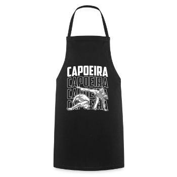 Capoeira Hobby Brazilian Training Martial Arts - Cooking Apron - black - Front - AI Model Male 185 dark (185cm)