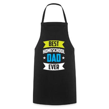 Bester Homeschool Papa Aller Zeiten Homeschooling - Kochschürze - Schwarz - Vorne - AI Model Male 185 dark (185cm)