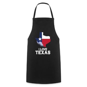 Ich Liebe Texas Stolz Texanisch Texaner Sprüche - Kochschürze - Schwarz - Vorne - AI Model Male 185 dark (185cm)