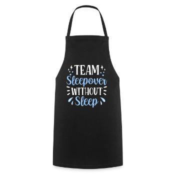 Soirée pyjama d’équipe sans sommeil Douce fête de nuit - Tablier de cuisine - noir - Devant - AI Model Male 185 dark (185cm)