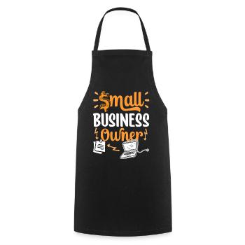 Propriétaire d’une petite entreprise PDG Fondateur Propriétaire - Tablier de cuisine - noir - Devant - AI Model Male 185 dark (185cm)