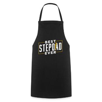 Bester Stiefvater Aller Zeiten Stiefpapa Stepdad - Kochschürze - Schwarz - Vorne - AI Model Male 185 dark (185cm)