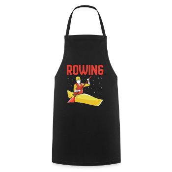 Rowing Rowing Rowing Rowing Rowing Boat Rowing - Cooking Apron - black - Front - AI Model Male 185 dark (185cm)