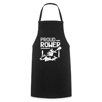 Proud Rower Rowing Boat Rowing Rowing Rowing Rowing - Cooking Apron - black - Front - AI Model Male 185 dark (185cm)