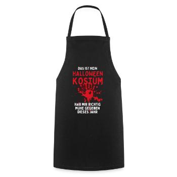 Das ist mein Halloween Kostüm - Lustiger Spruch - Kochschürze - Schwarz - Vorne - AI Model Male 185 dark (185cm)
