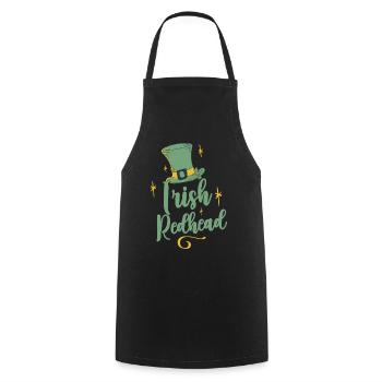 Roux irlandais Gaélique Irlandais Irlandais Irlande - Tablier de cuisine - noir - Devant - AI Model Male 185 dark (185cm)