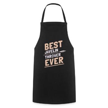 Meilleur lanceur de javelot de tous les temps Lancer de javelot - Tablier de cuisine - noir - Devant - AI Model Male 185 dark (185cm)
