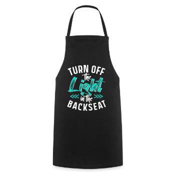Turn on The Light In The Back From Papa Papi - Cooking Apron - black - Front - AI Model Male 185 dark (185cm)