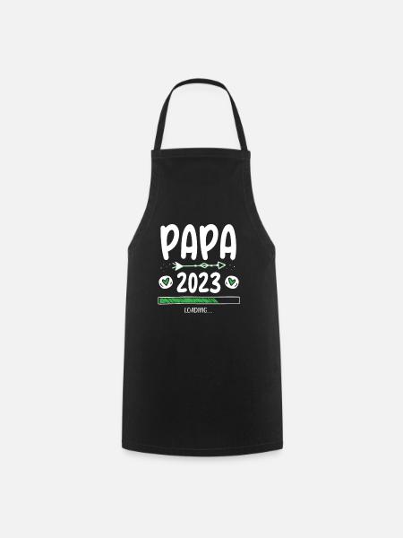 Papa 2023 Loading - Kochschürze - Schwarz