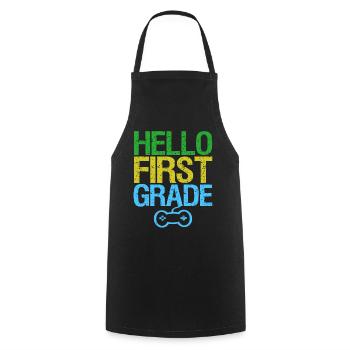Gambler Gamer Gaming Funny saying - Cooking Apron - black - Front - AI Model Male 185 dark (185cm)