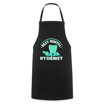 Best Dental Hygienist Dental Hygiene Dentist - Cooking Apron - black - Front - AI Model Male 185 dark (185cm)