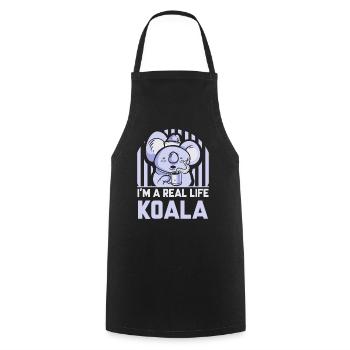 I Am A Real Koala Sweet Koala Bear Koalas Animal - Cooking Apron - black - Front - AI Model Male 185 dark (185cm)