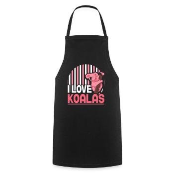 I Love Koalas Koala Bear Animal Koala Sweet - Cooking Apron - black - Front - AI Model Male 185 dark (185cm)
