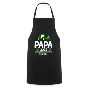 Papa 2023 Chargement - Tablier de cuisine - noir - Devant - AI Model Male 185 dark (185cm)
