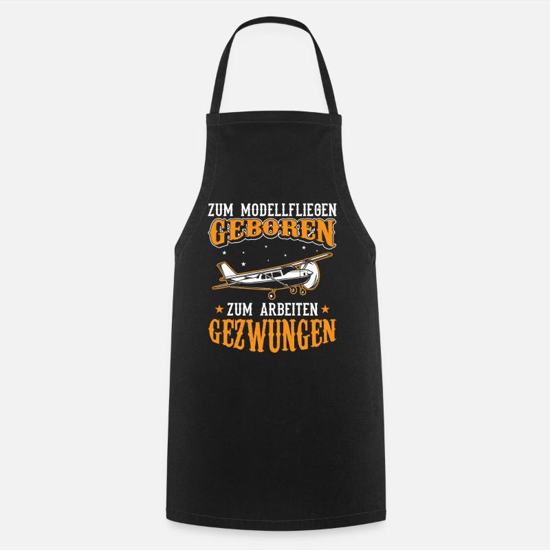 Modellflug Modellfliegen - Kochschürze - Schwarz