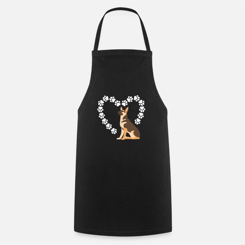 Deutscher Schäferhund Hundebesitzer Geschenk - Kochschürze - Schwarz