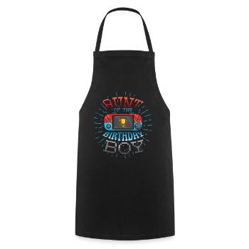 Tante du joueur Amateur de jeux vidéo Gamer - Tablier de cuisine - noir - Devant - AI Model Male 185 dark (185cm)