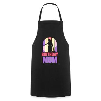 Geburtstag Mama Party Mutter Mami - Kochschürze - Schwarz - Vorne - AI Model Male 185 dark (185cm)