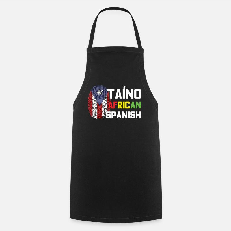 Drapeau espagnol américain Mois du patrimoine hispanique - Tablier de cuisine - noir