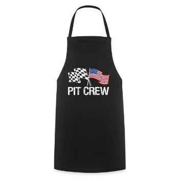 Racing Motorsport Saying - Cooking Apron - black - Front - AI Model Male 185 dark (185cm)