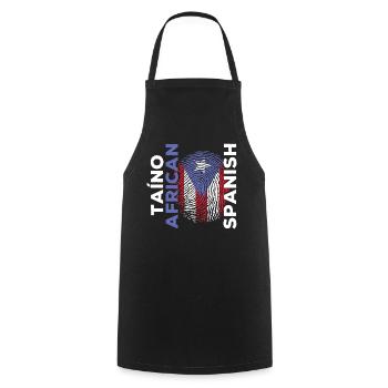 American Spain Flag Hispanic Heritage Month - Cooking Apron - black - Front - AI Model Male 185 dark (185cm)