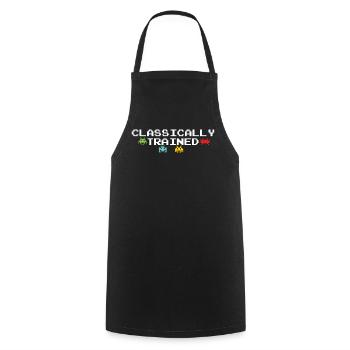 Classic Arcade Gamer Play Video Game Lover Gaming - Cooking Apron - black - Front - AI Model Male 185 dark (185cm)