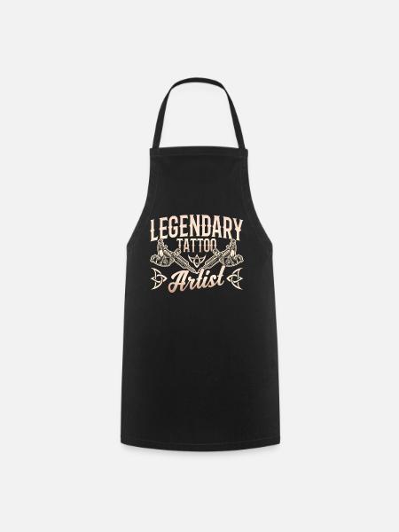 Legendärer Tätowierer Tätowieren Tattoo Künstler - Kochschürze - Schwarz