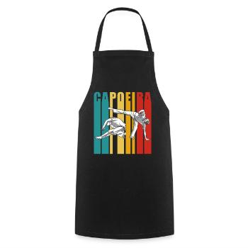Entraînement de Capoeira Arts Martiaux Brésiliens Hobby - Tablier de cuisine - noir - Devant - AI Model Male 185 dark (185cm)