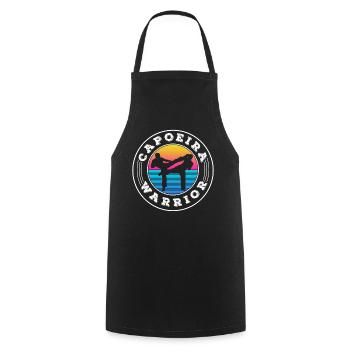 Capoeira Warrior Martial Arts Brazilian Hobby - Cooking Apron - black - Front - AI Model Male 185 dark (185cm)
